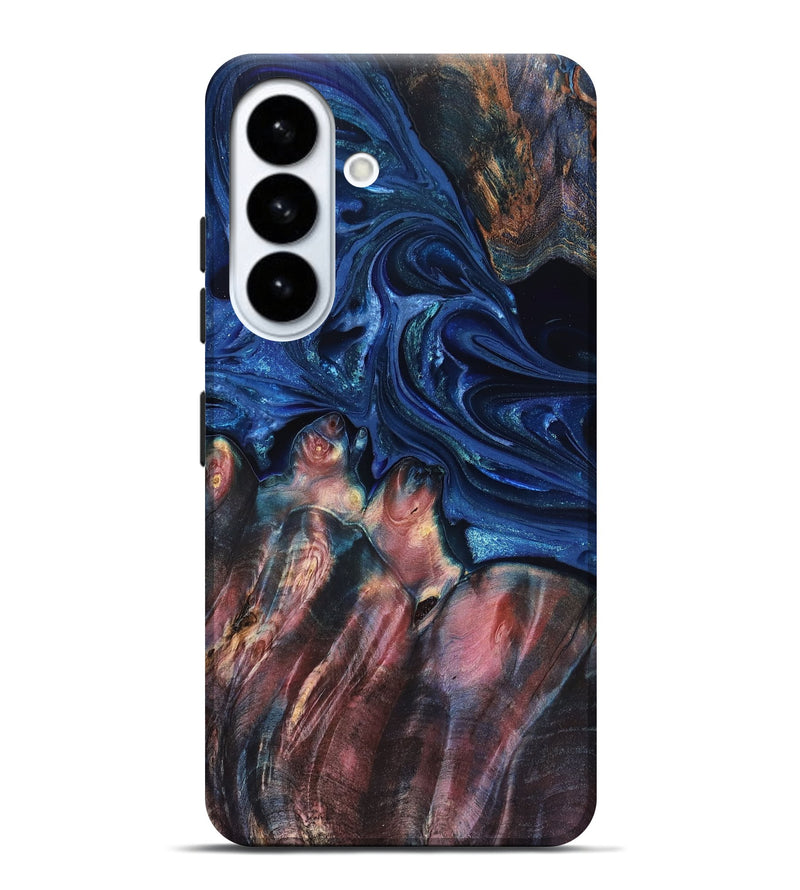 Galaxy S26 Plus Wood Live Edge Phone Case - Lilia (Blue, 823506)
