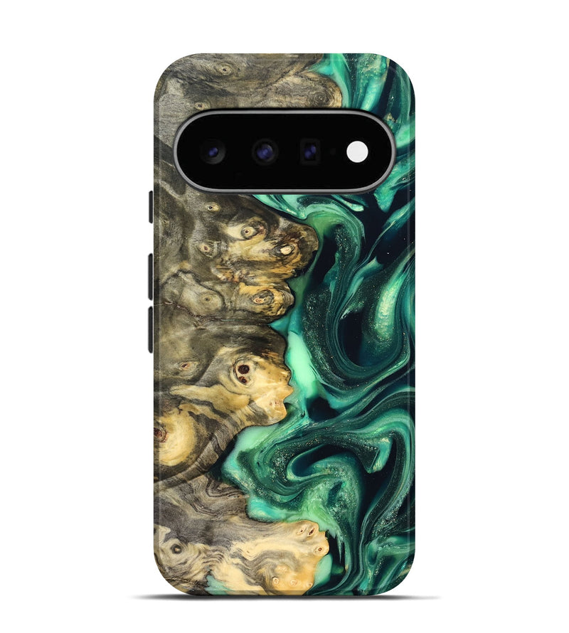 Pixel 11 Wood Live Edge Phone Case - Renata (Green, 823507)