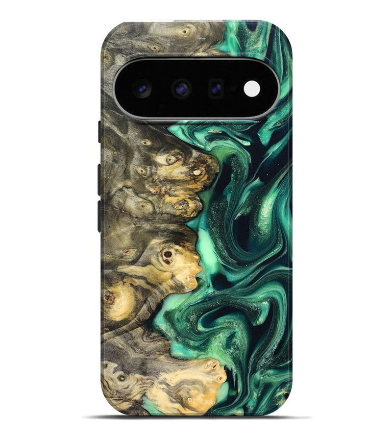 Pixel 11 Pro XL Wood Live Edge Phone Case - Renata (Green, 823507)