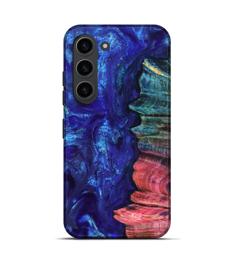 Galaxy S23 Wood Live Edge Phone Case - Jamir (Purple, 823509)