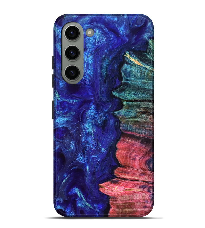 Galaxy S23 Plus Wood Live Edge Phone Case - Jamir (Purple, 823509)