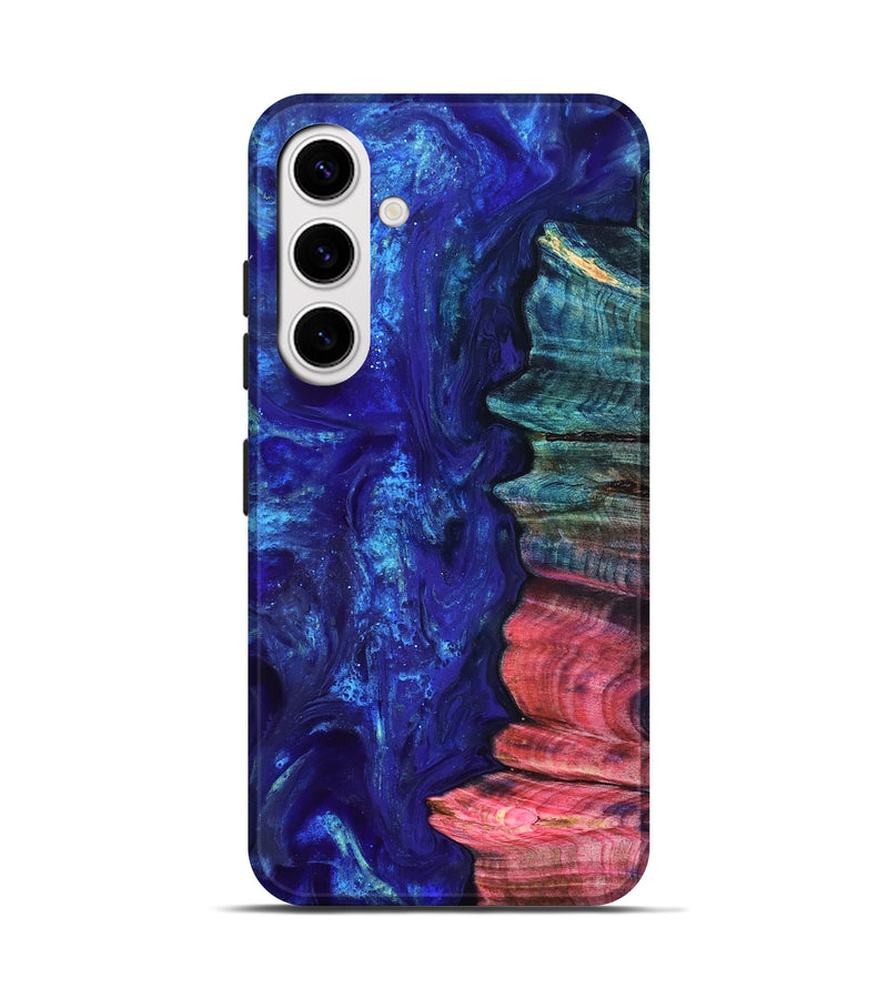 Galaxy S25 Wood Live Edge Phone Case - Jamir (Purple, 823509)