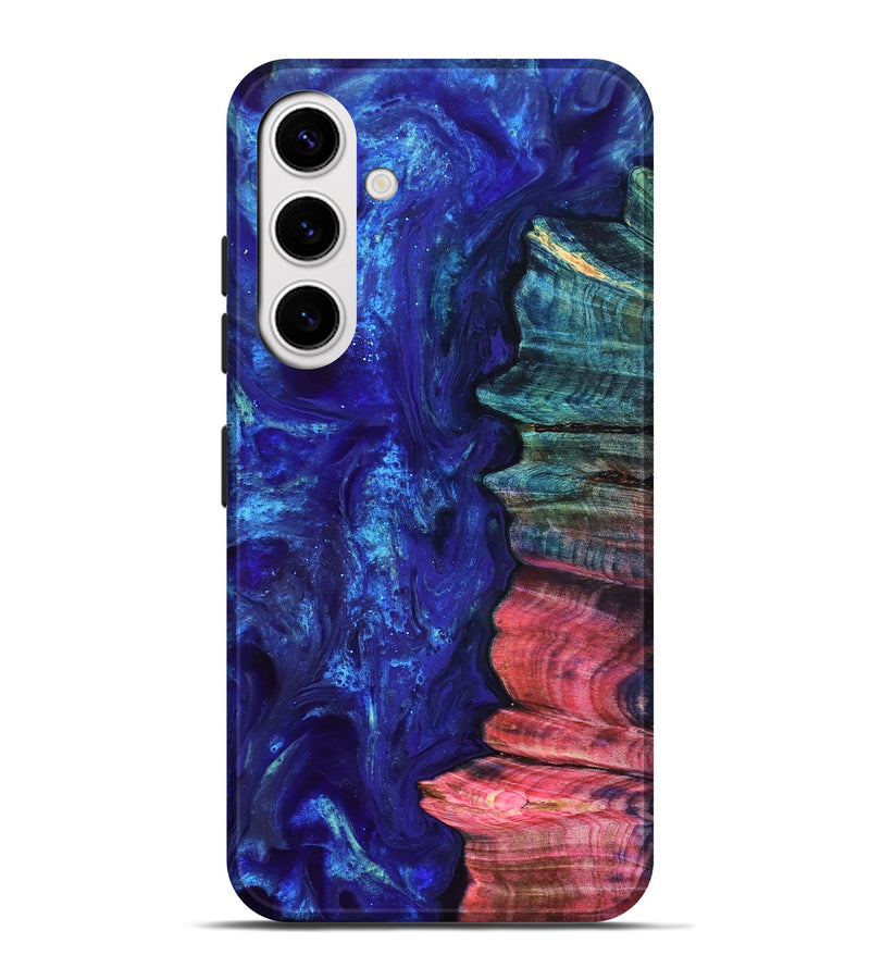 Galaxy S25 Plus Wood Live Edge Phone Case - Jamir (Purple, 823509)