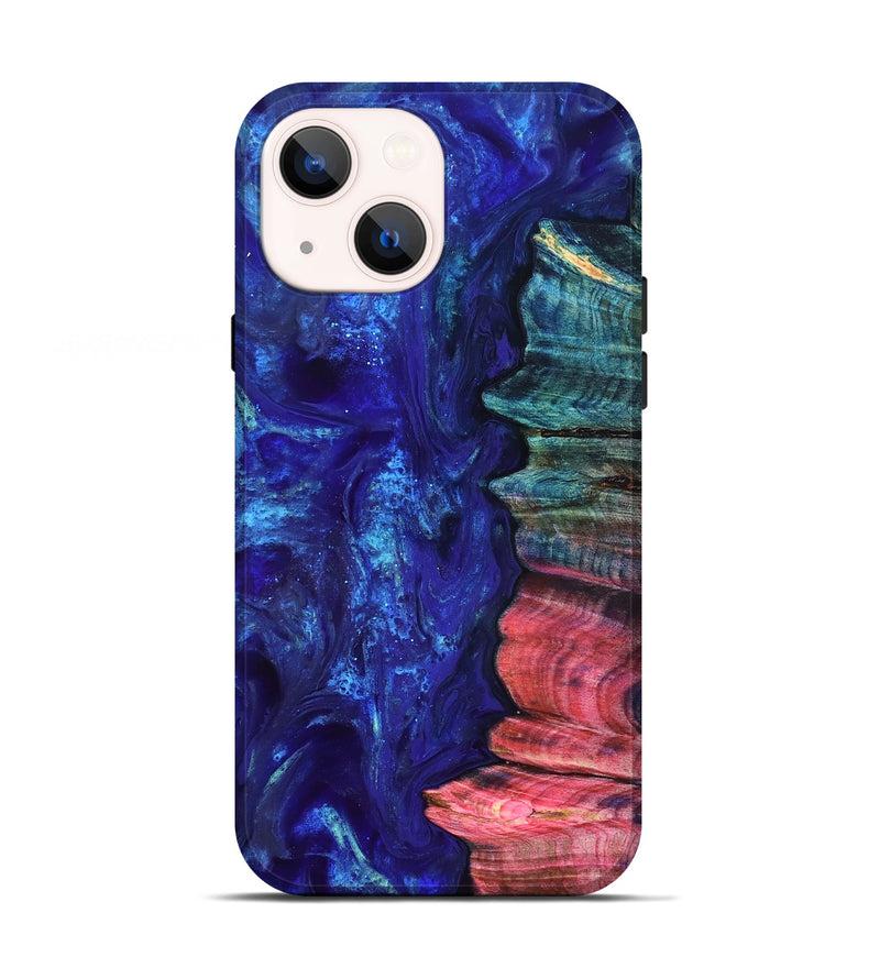 iPhone 13 Wood Live Edge Phone Case - Jamir (Purple, 823509)