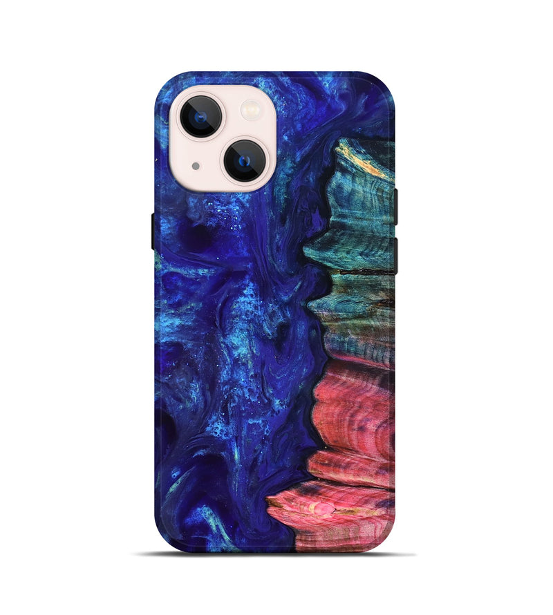 iPhone 13 mini Wood Live Edge Phone Case - Jamir (Purple, 823509)