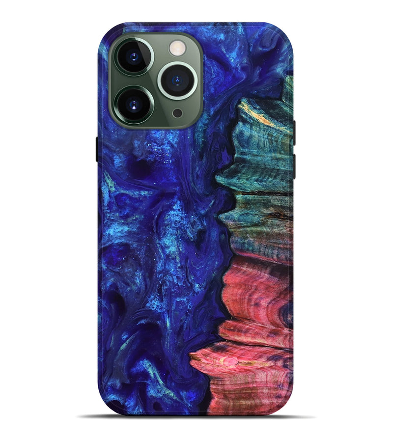 iPhone 13 Pro Max Wood Live Edge Phone Case - Jamir (Purple, 823509)