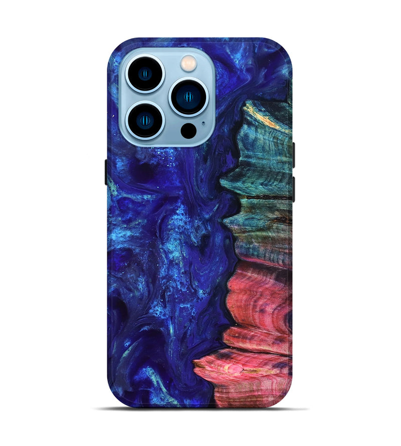 iPhone 14 Pro Wood Live Edge Phone Case - Jamir (Purple, 823509)