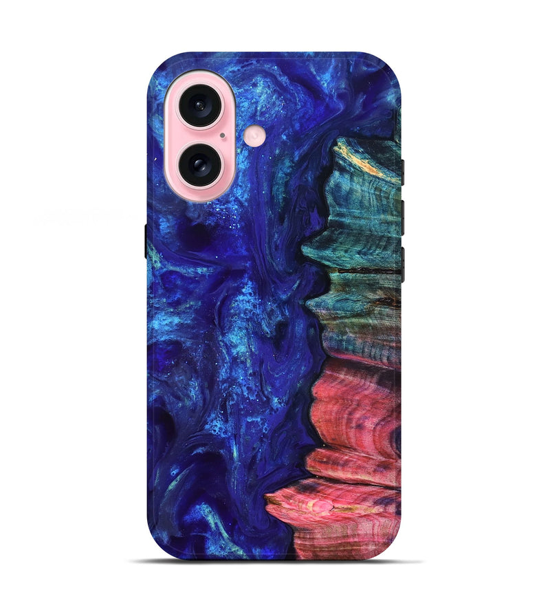 iPhone 17 Wood Live Edge Phone Case - Jamir (Purple, 823509)