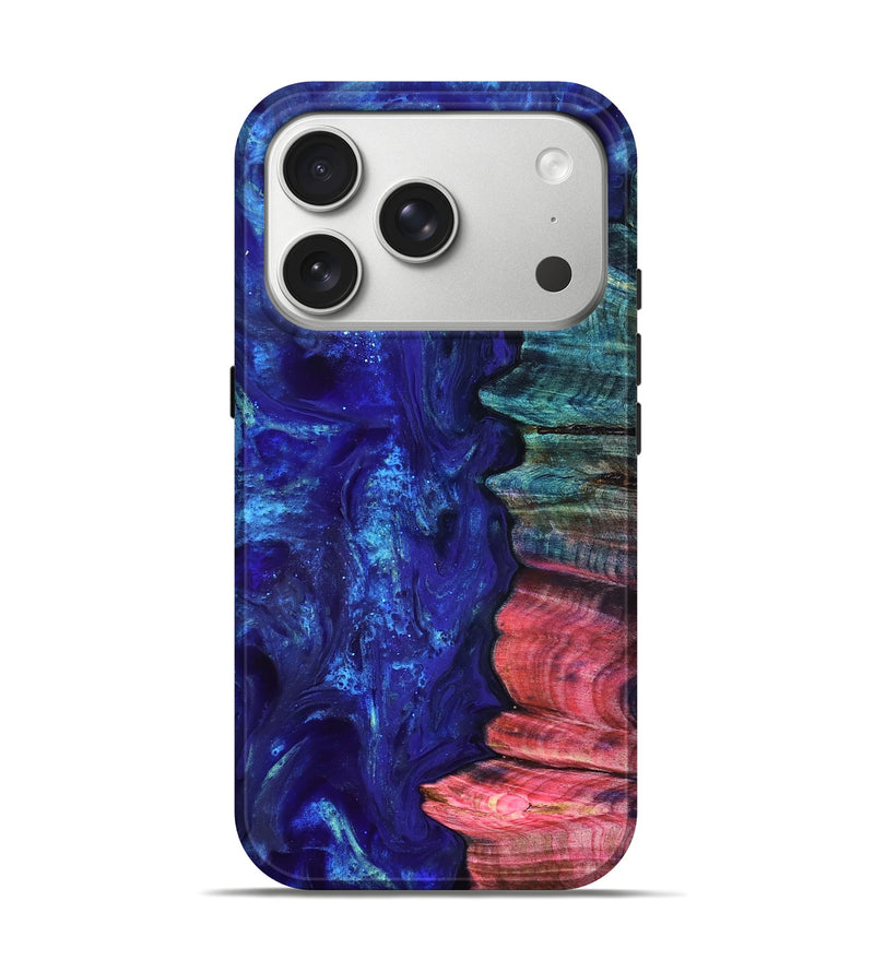 iPhone 17 Pro Wood Live Edge Phone Case - Jamir (Purple, 823509)