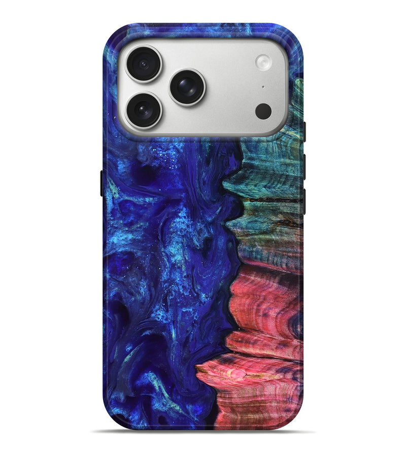 iPhone 17 Pro Max Wood Live Edge Phone Case - Jamir (Purple, 823509)