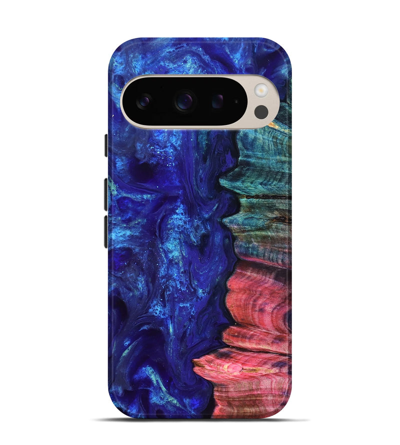 Pixel 9 Wood Live Edge Phone Case - Jamir (Purple, 823509)