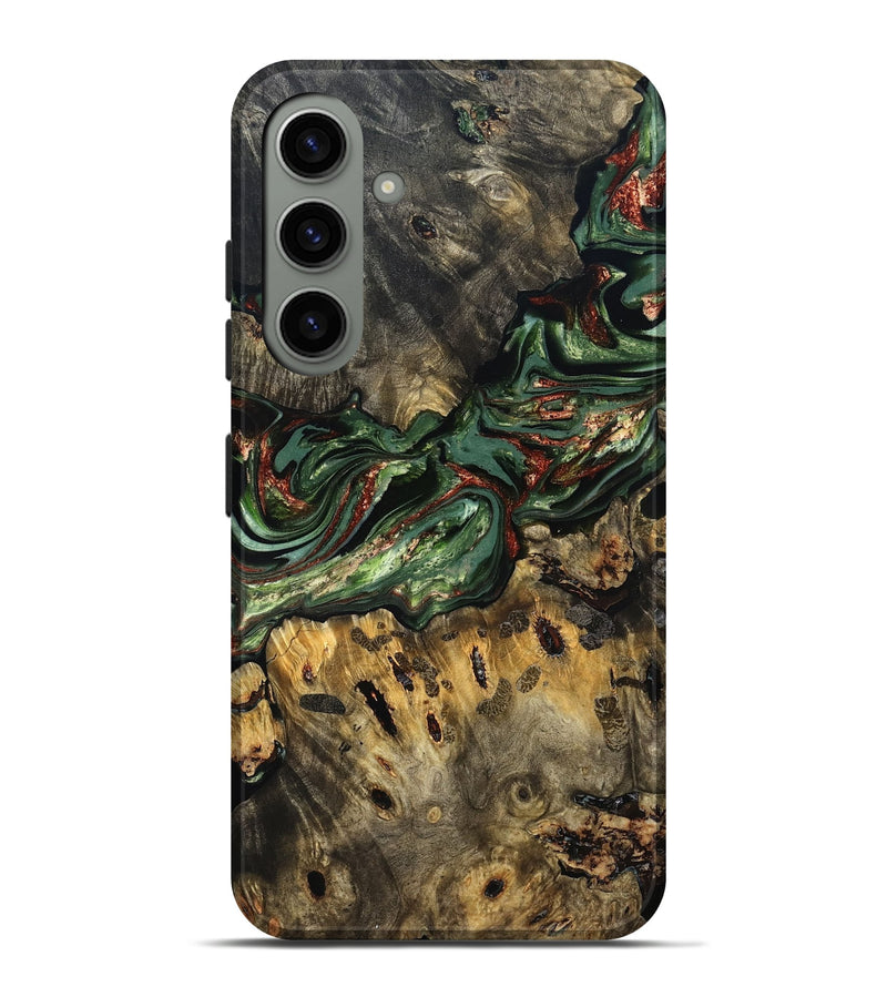 Galaxy S24 Plus Wood Live Edge Phone Case - Meadow (Green, 823510)