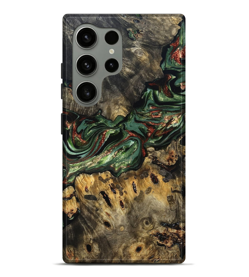 Galaxy S24 Ultra Wood Live Edge Phone Case - Meadow (Green, 823510)