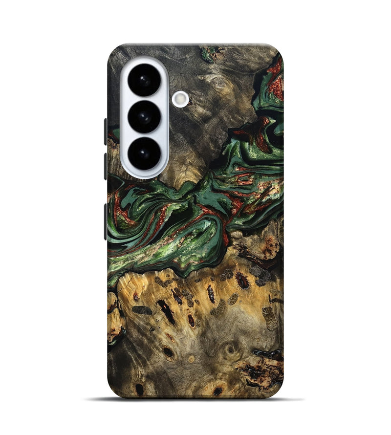Galaxy S26 Wood Live Edge Phone Case - Meadow (Green, 823510)