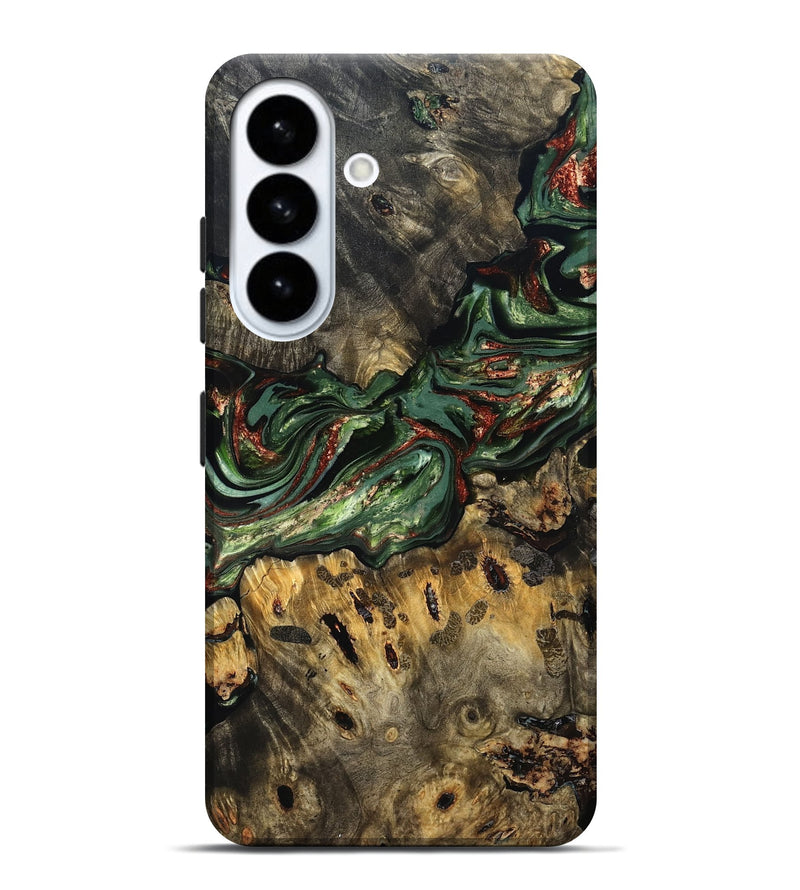 Galaxy S26 Plus Wood Live Edge Phone Case - Meadow (Green, 823510)