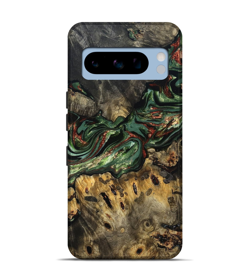 Pixel 8 Pro Wood Live Edge Phone Case - Meadow (Green, 823510)