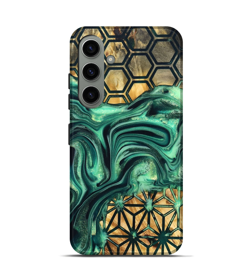 Galaxy S24 Wood Live Edge Phone Case - Lila (Pattern, 823511)