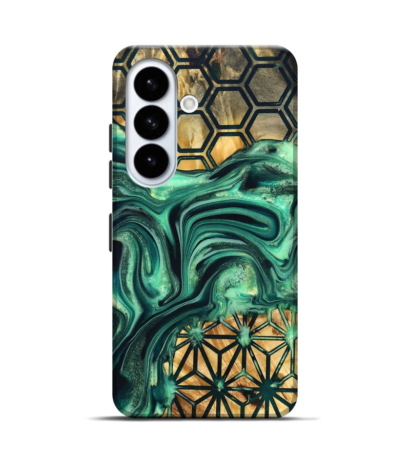 Galaxy S26 Wood Live Edge Phone Case - Lila (Pattern, 823511)