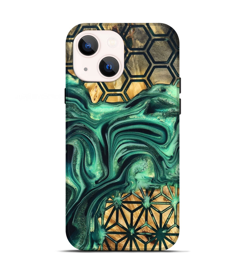 iPhone 13 Wood Live Edge Phone Case - Lila (Pattern, 823511)