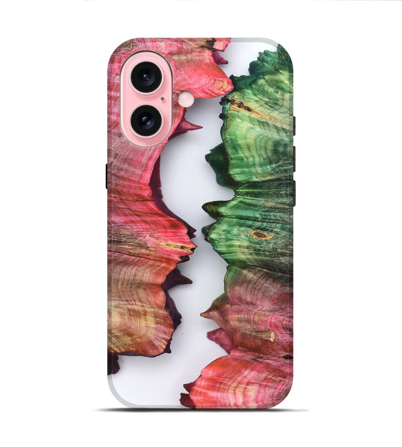 iPhone 16 Wood Live Edge Phone Case - Dakari (Clear, 823513)