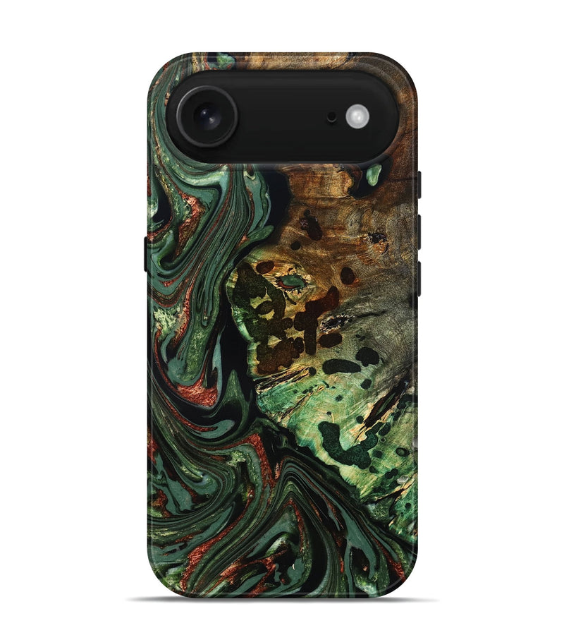 iPhone 17 Air Wood Live Edge Phone Case - Rivka (Green, 823514)