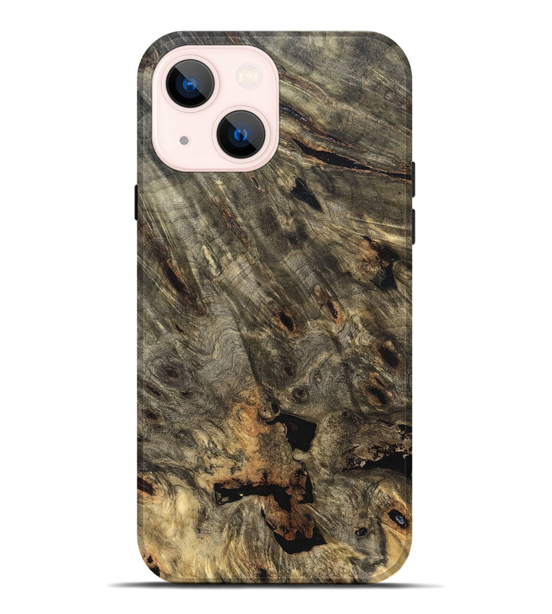 iPhone 14 Plus Wood Live Edge Phone Case - Mara (Solid Wood, 823515)