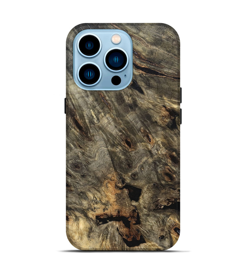 iPhone 14 Pro Wood Live Edge Phone Case - Mara (Solid Wood, 823515)
