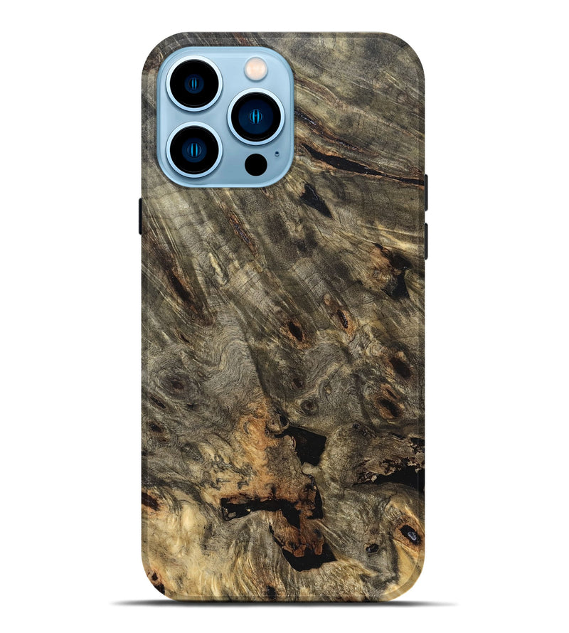 iPhone 14 Pro Max Wood Live Edge Phone Case - Mara (Solid Wood, 823515)