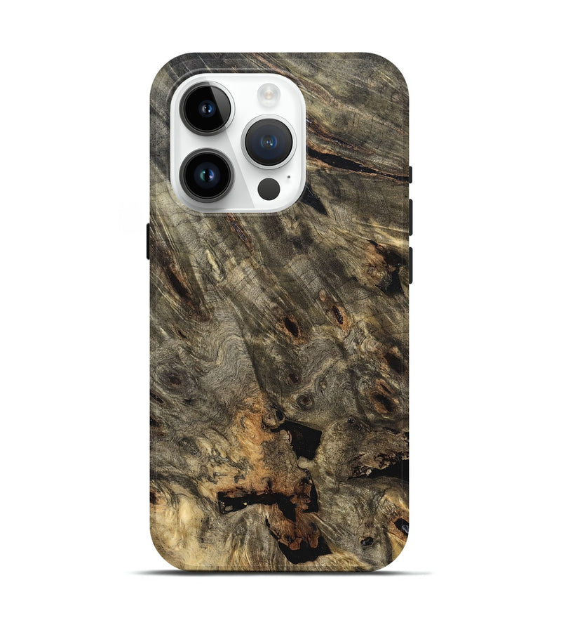 iPhone 15 Pro Wood Live Edge Phone Case - Mara (Solid Wood, 823515)