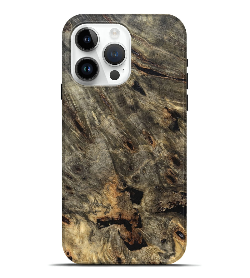 iPhone 15 Pro Max Wood Live Edge Phone Case - Mara (Solid Wood, 823515)