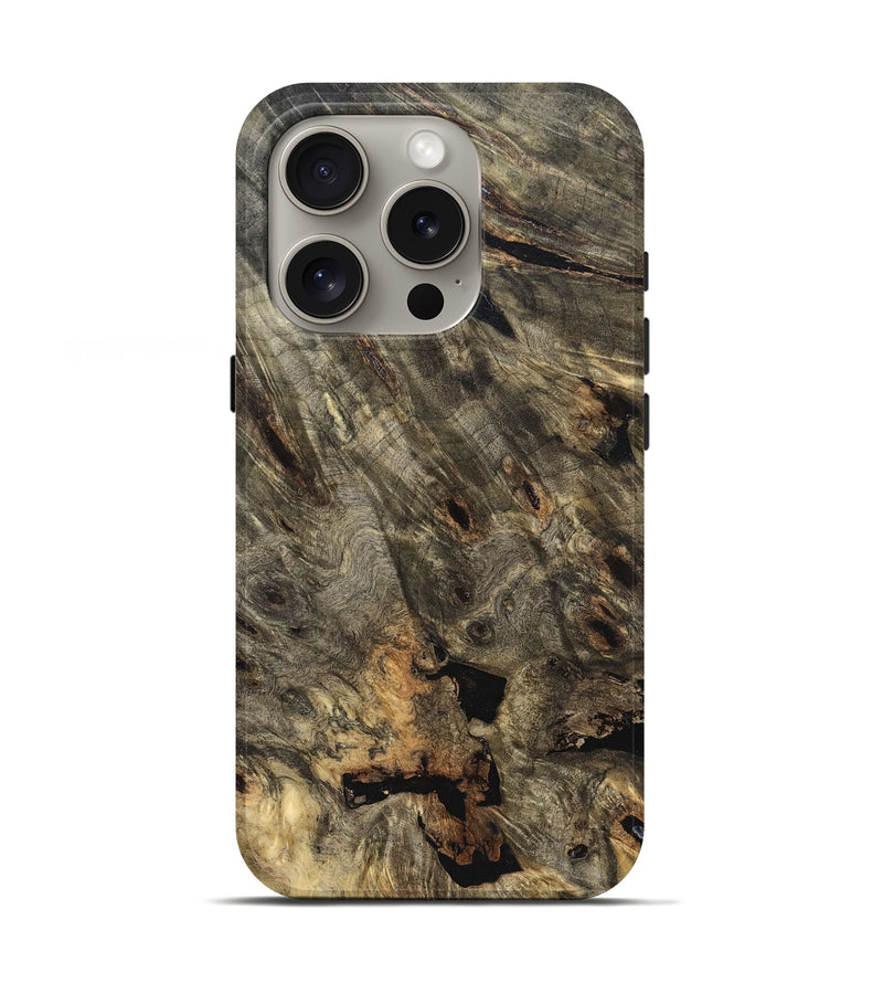 iPhone 16 Pro Wood Live Edge Phone Case - Mara (Solid Wood, 823515)