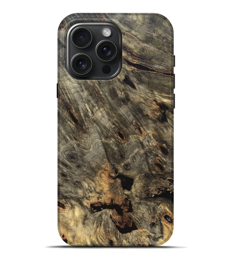 iPhone 16 Pro Max Wood Live Edge Phone Case - Mara (Solid Wood, 823515)