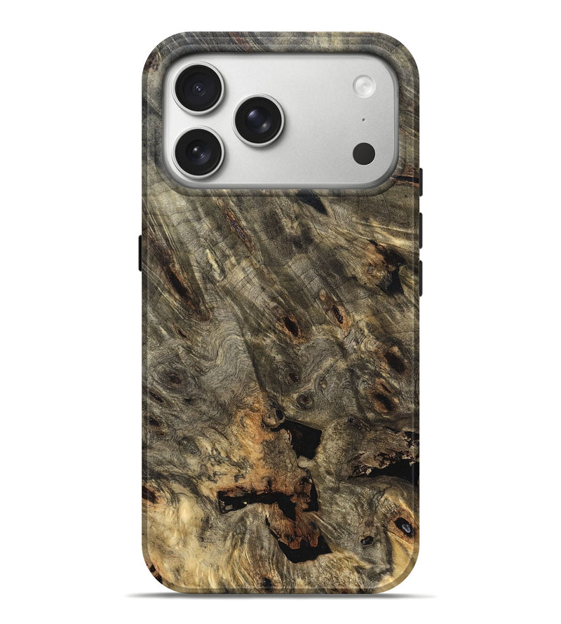 iPhone 17 Pro Max Wood Live Edge Phone Case - Mara (Solid Wood, 823515)