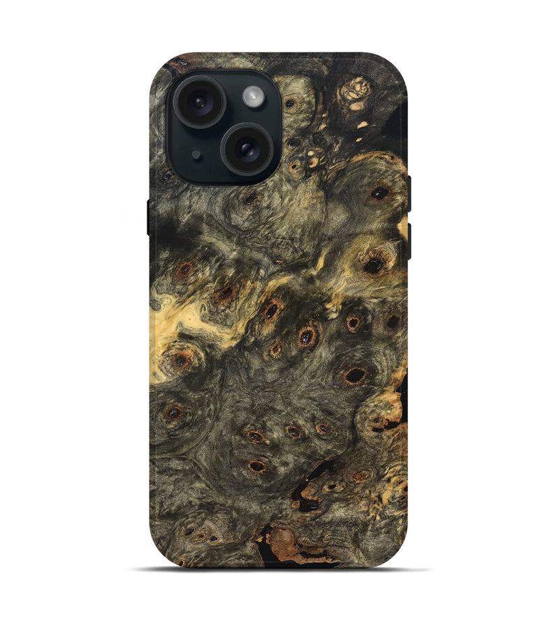 iPhone 15 Wood Live Edge Phone Case - Besse (Solid Wood, 823516)