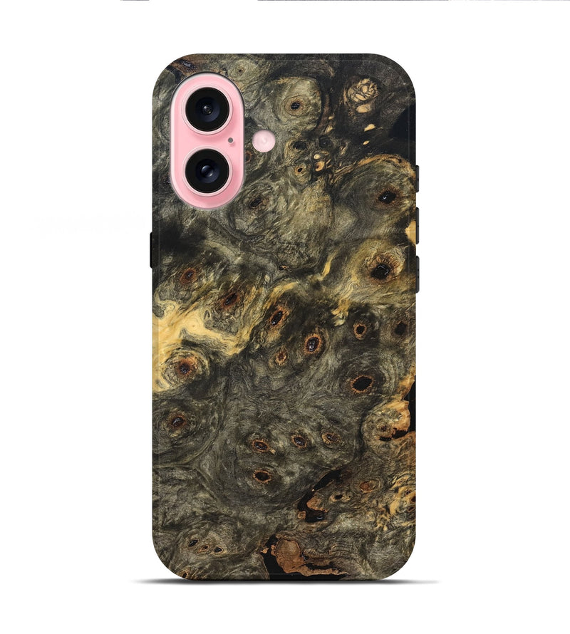 iPhone 16 Wood Live Edge Phone Case - Besse (Solid Wood, 823516)