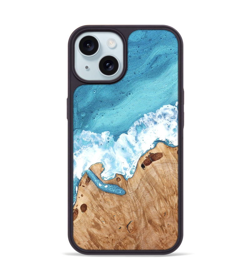 iPhone 15 Wood Phone Case - Ashli (Coastal, 823517)