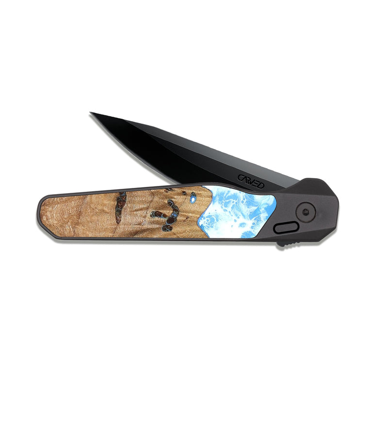 EDC Dark Slate Wood Pocket Knife - Lilla (Coastal, 823519)
