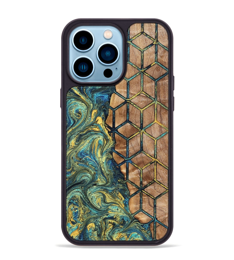 iPhone 14 Pro Max Wood Phone Case - Rianna (Pattern, 823522)