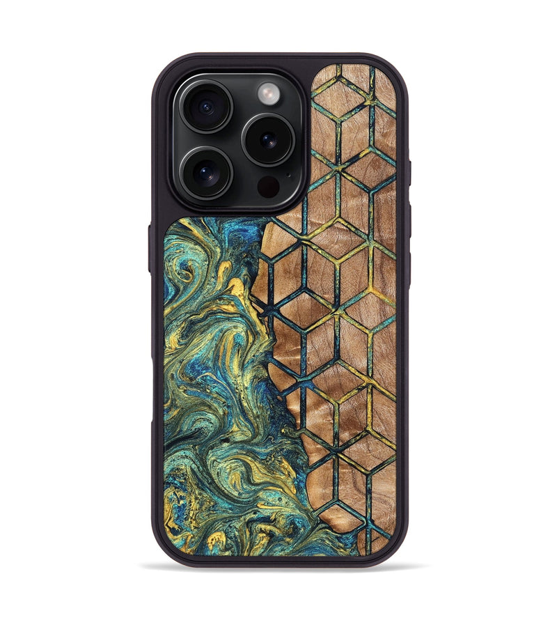 iPhone 16 Pro Wood Phone Case - Rianna (Pattern, 823522)
