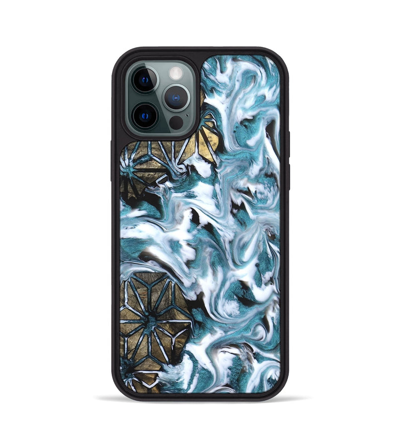 iPhone 12 Pro Wood Phone Case - Malaki (Pattern, 823523)