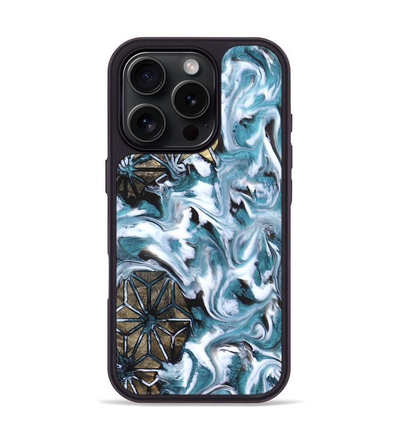 iPhone 16 Pro Wood Phone Case - Malaki (Pattern, 823523)