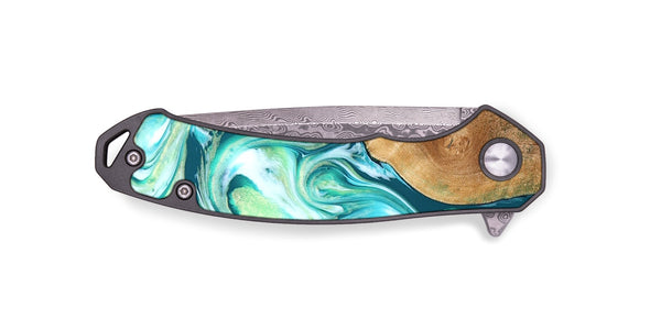 EDC Wood Pocket Knife - Corey (Green, 823524)