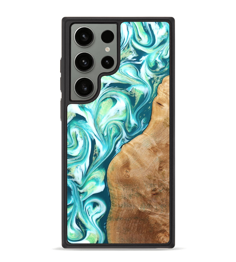 Galaxy S23 Ultra Wood Phone Case - Corey (Green, 823524)