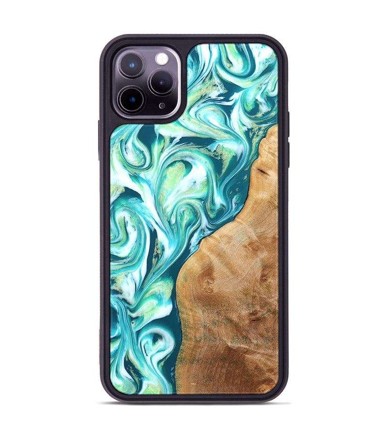 iPhone 11 Pro Max Wood Phone Case - Corey (Green, 823524)