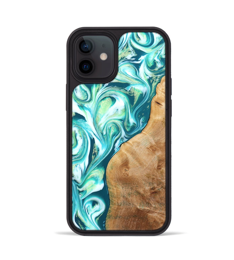 iPhone 12 Wood Phone Case - Corey (Green, 823524)