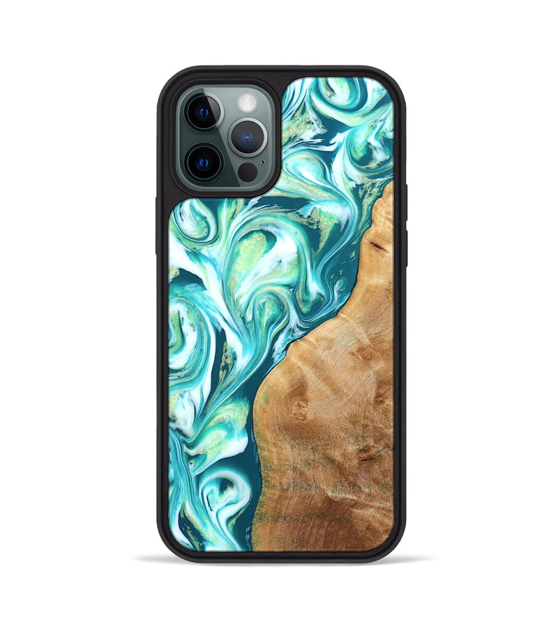 iPhone 12 Pro Wood Phone Case - Corey (Green, 823524)