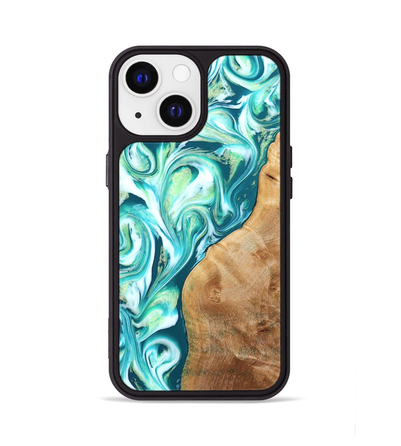 iPhone 13 Wood Phone Case - Corey (Green, 823524)