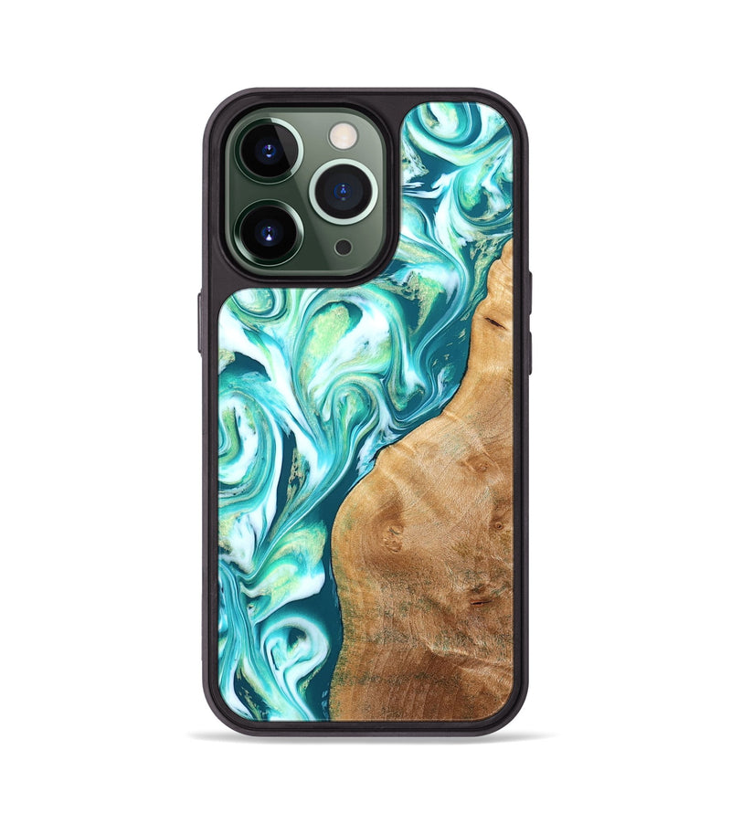 iPhone 13 Pro Wood Phone Case - Corey (Green, 823524)