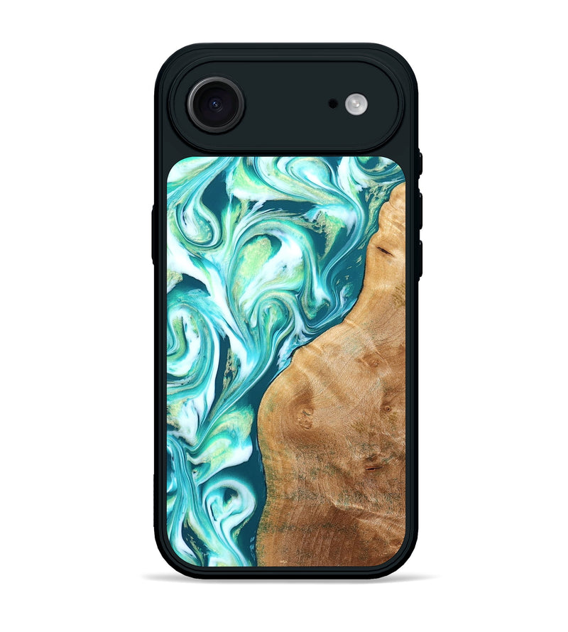 iPhone 17 Air Wood Phone Case - Corey (Green, 823524)