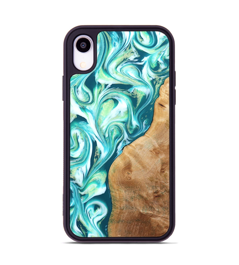 iPhone Xr Wood Phone Case - Corey (Green, 823524)